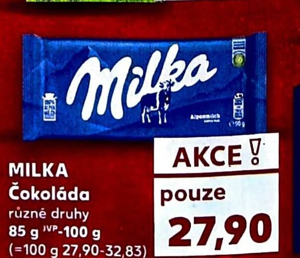 MILKA Čokoláda 85 g