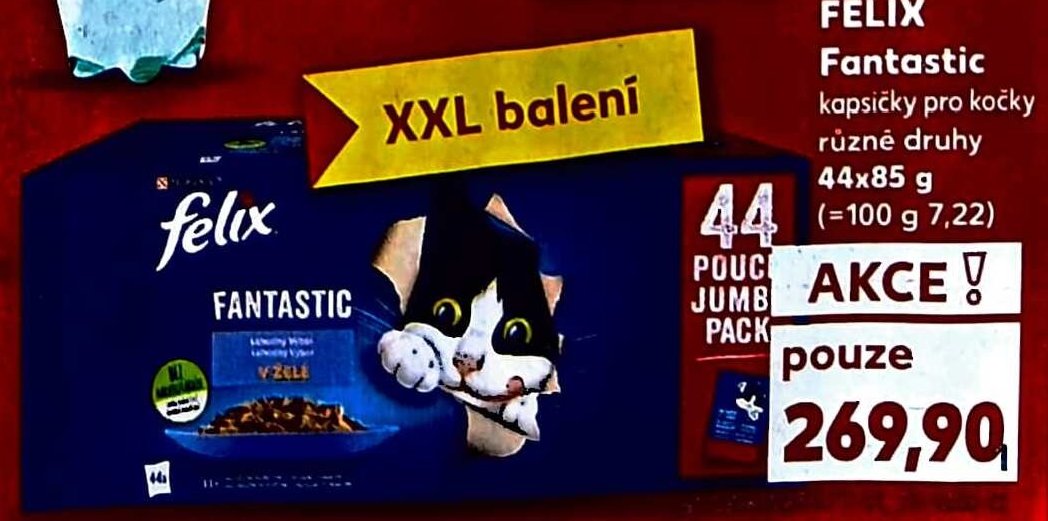 FELIX Fantastic kapsičky pro kočky 44x85 g