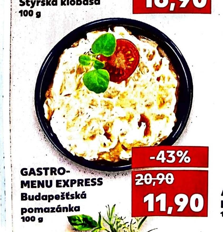 GASTRO MENU EXPRESS Budapešťská pomazánka