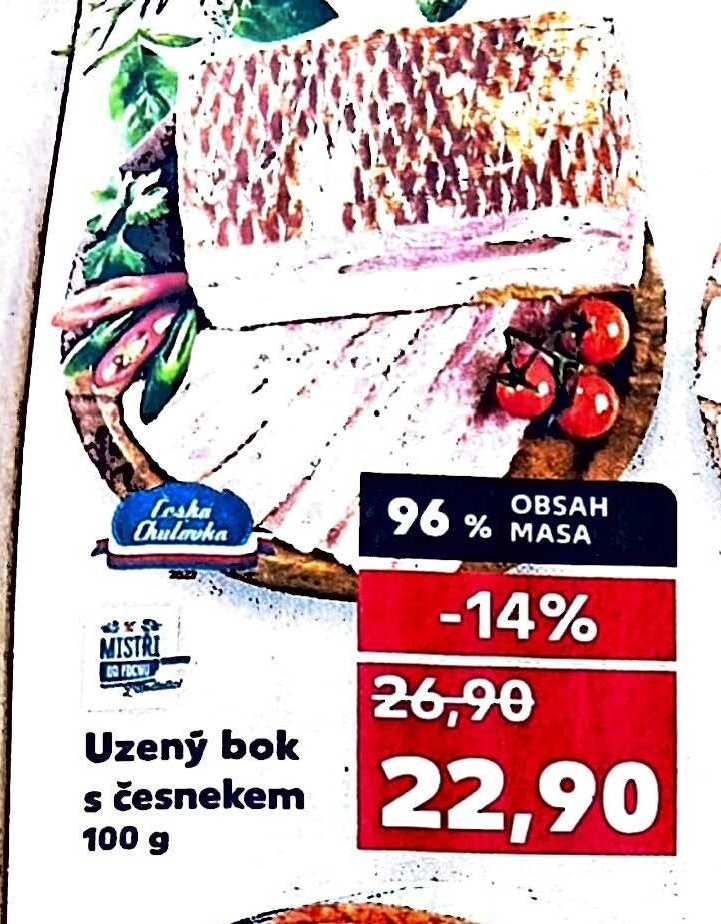 Uzený bok s česnekem