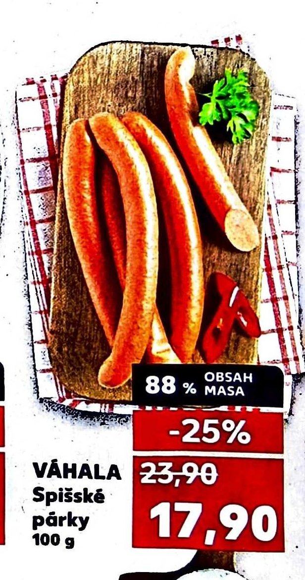 VÁHALA Spišské párky