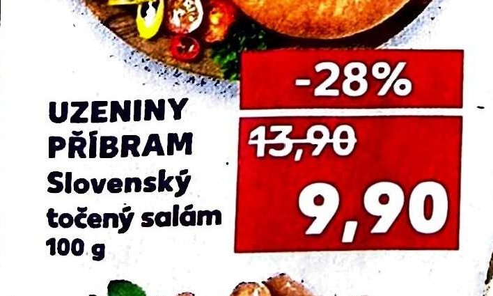 UZENINY PŘÍBRAM Slovenský točený salám