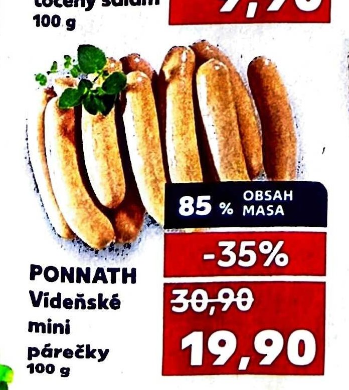 PONNATH Vídeňské mini párečky