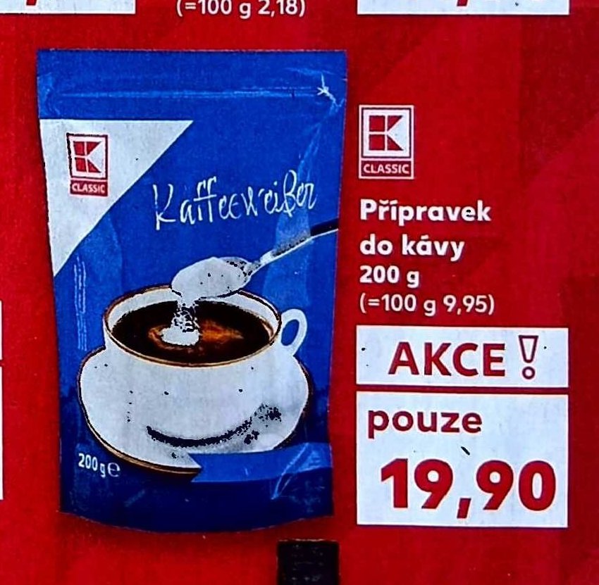 Přípravek do kávy