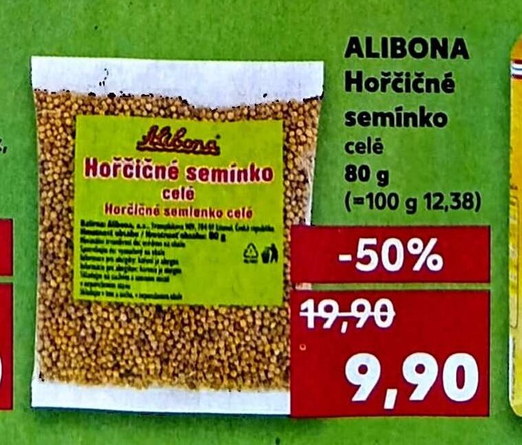 Alibona Hořčičné semínko celé