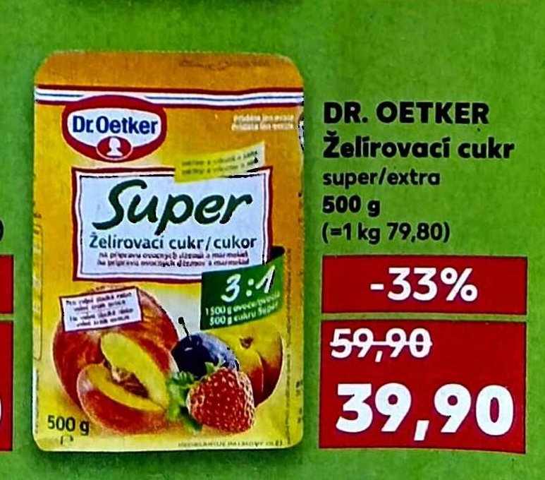 Dr. Oetker Želírovací cukr super/extra