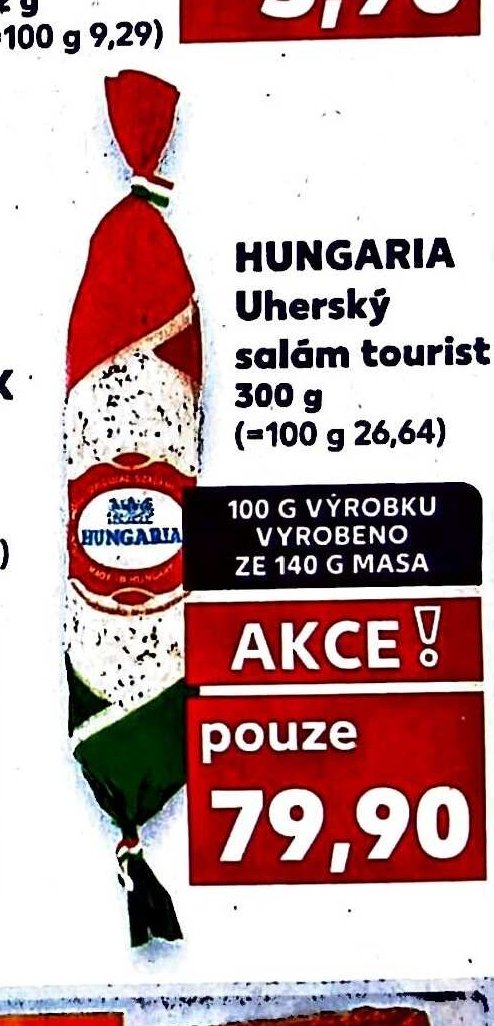 HUNGARIA Uherský salám tourist
