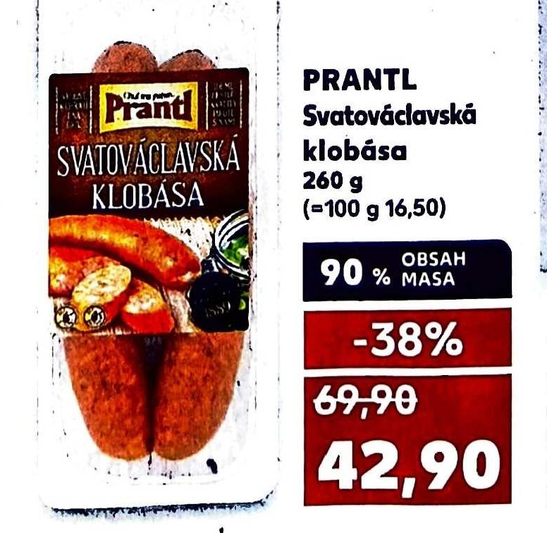 PRANTL Svatováclavská klobása