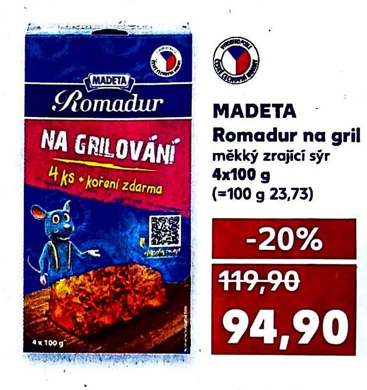 MADETA Romadur na gril