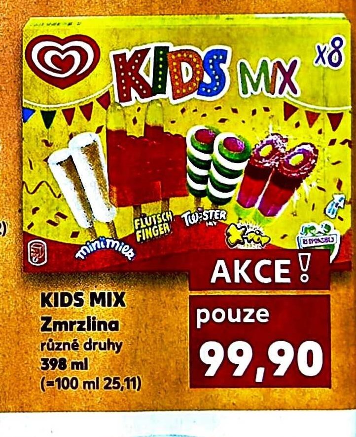 KIDS MIX Zmrzlina