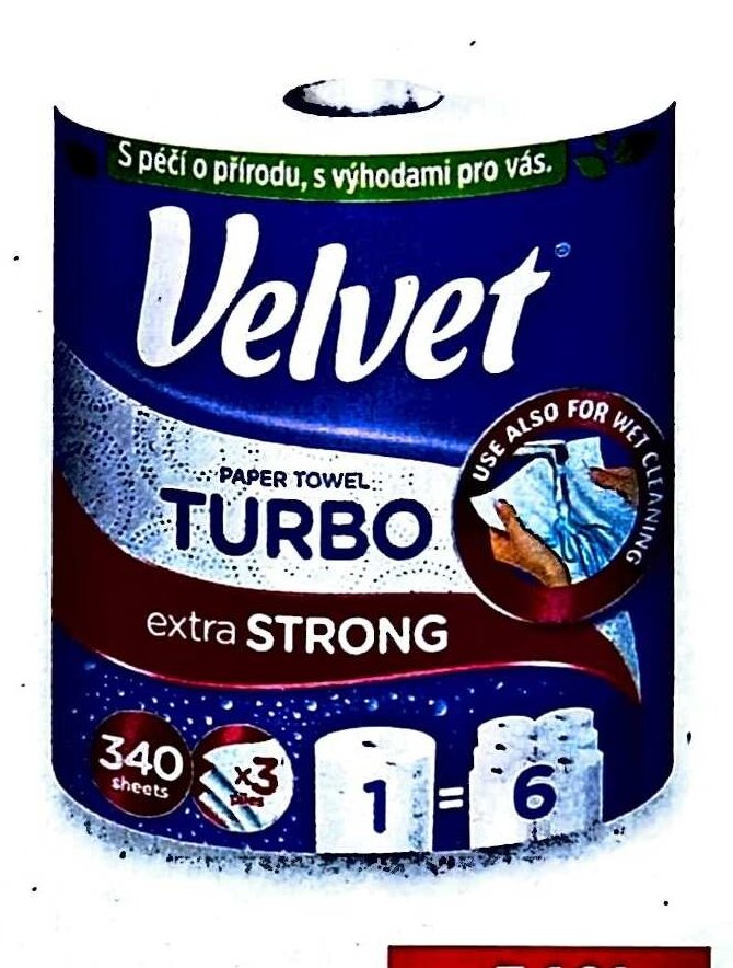 VELVET TURBO Kuchyňská utěrka