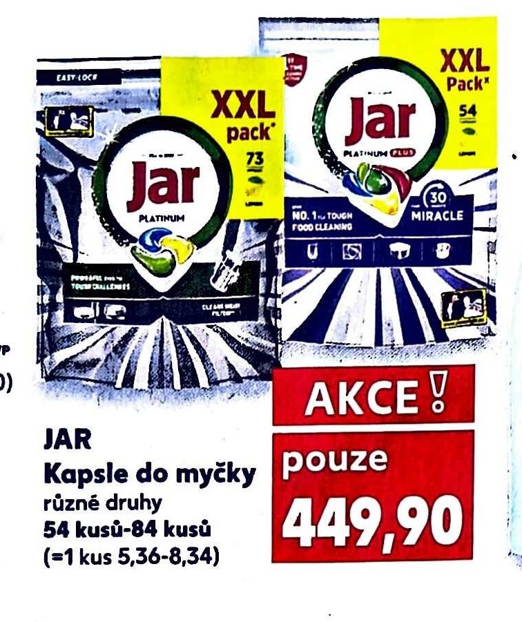 JAR Kapsle do myčky