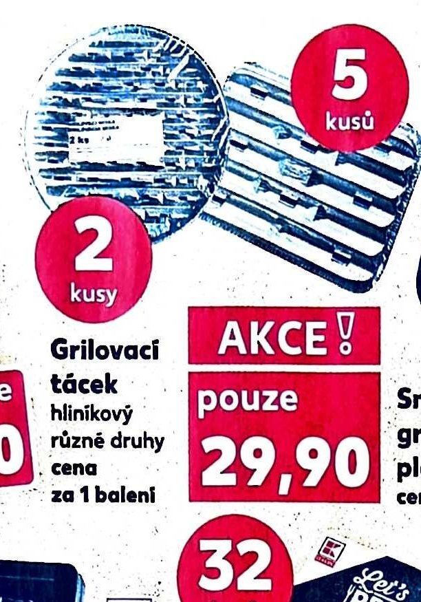 Grilovací tácek hliníkový různé druhy