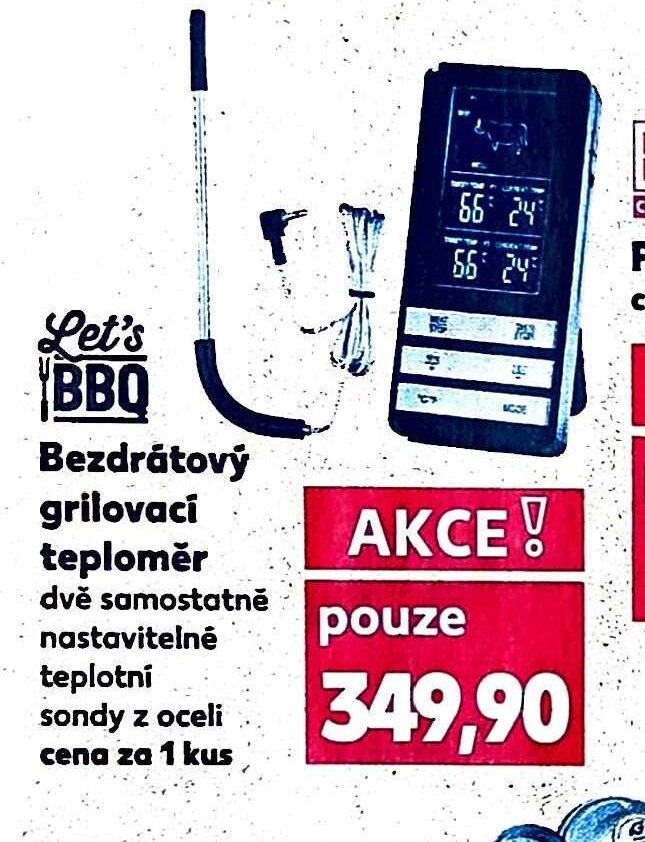 Bezdrátový grilovací teploměr