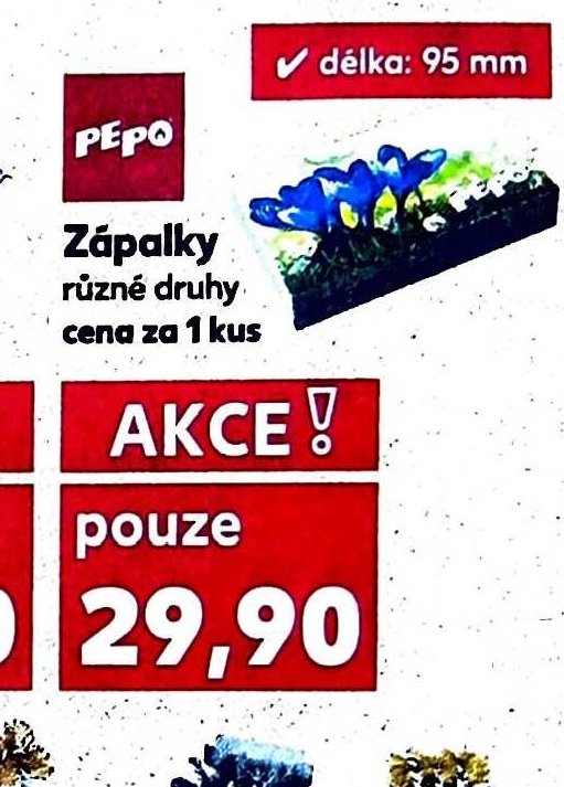 Zápalky různé druhy