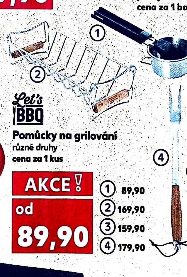 Pomůcky na grilování různé druhy