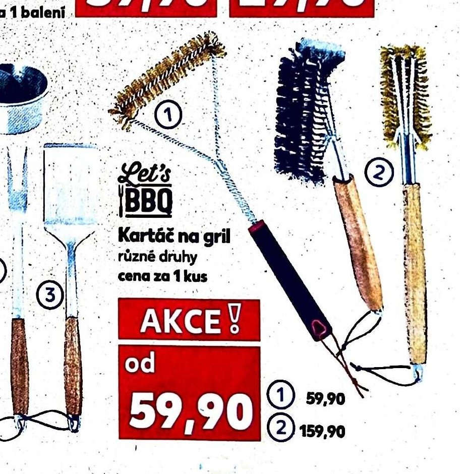 Kartáč na gril různé druhy