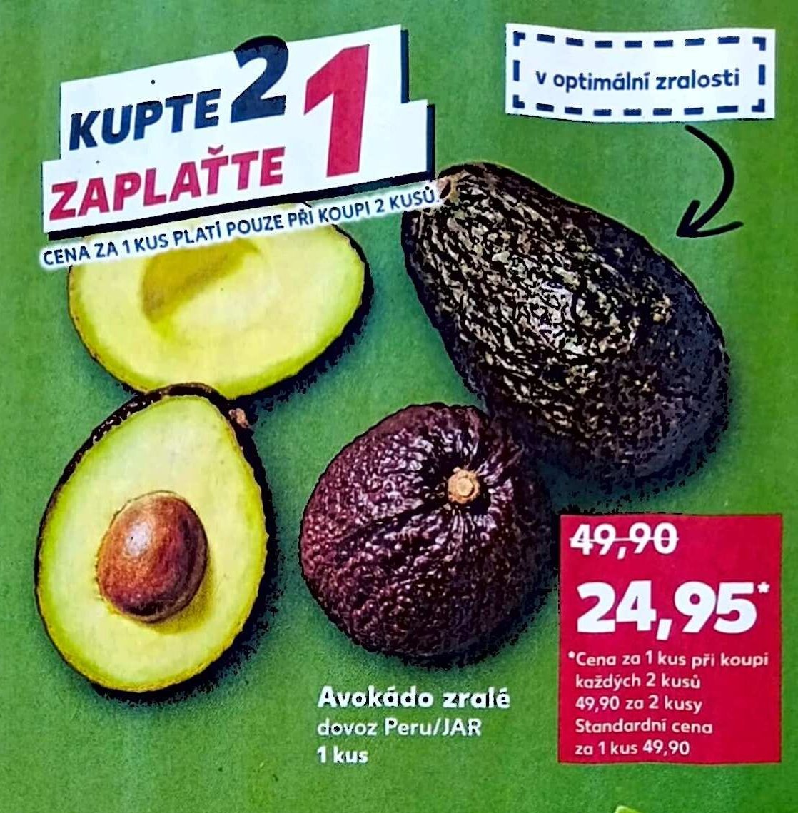 Avokádo zralé