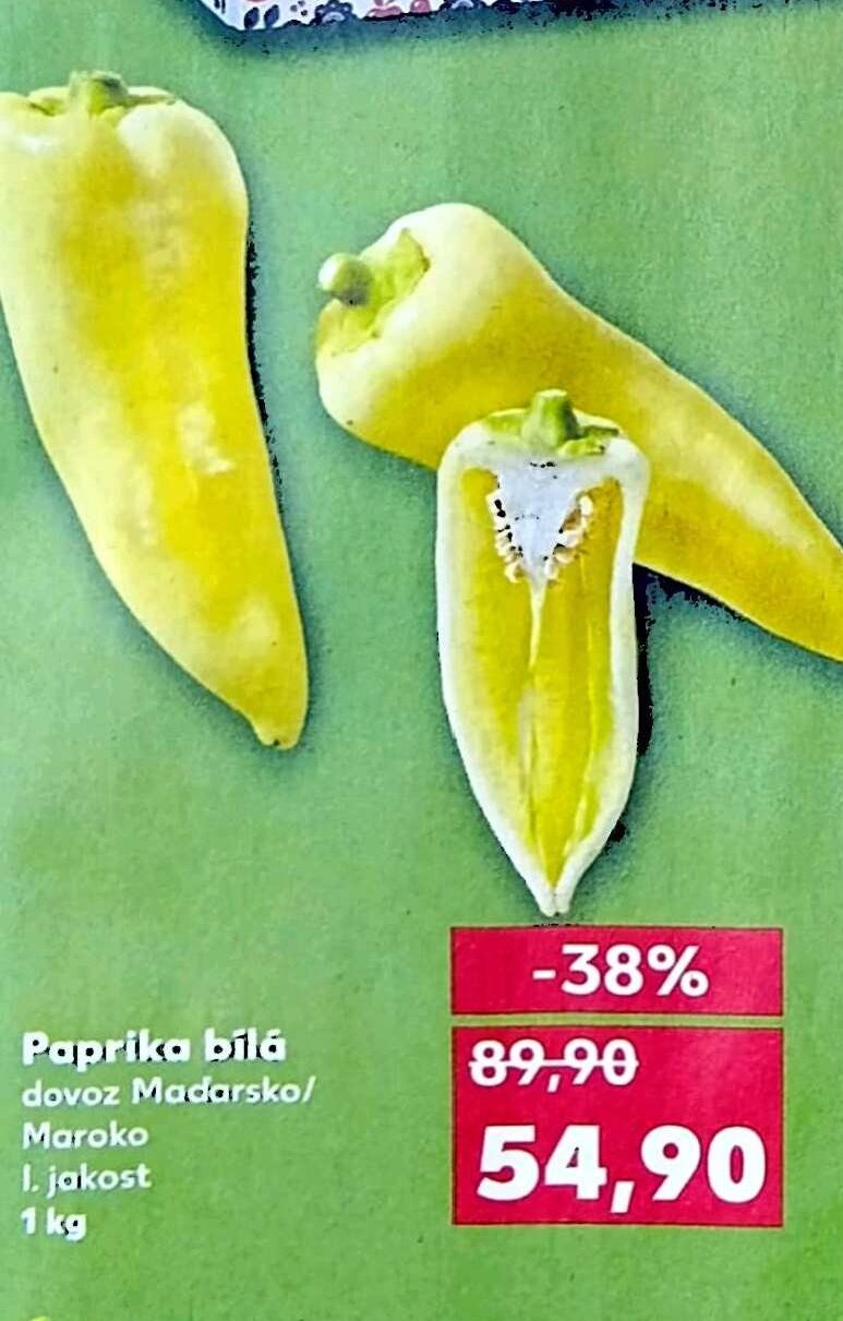 Paprika bílá