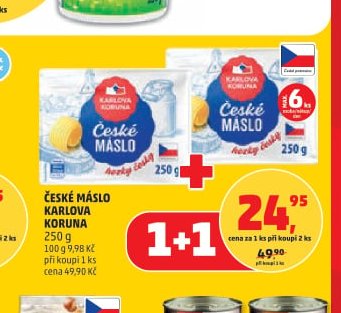 České máslo Karlova Koruna