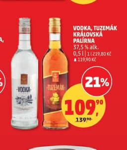 Vodka, Tuzemák Královská Palírna