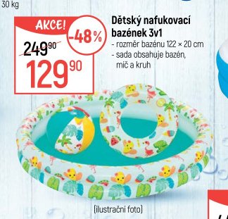 Dětský nafukovací bazének 3v1