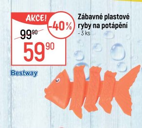 Zábavné plastové ryby na potápění