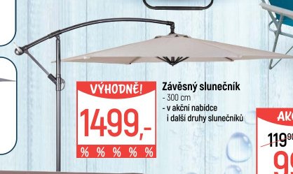 Závěsný slunečník