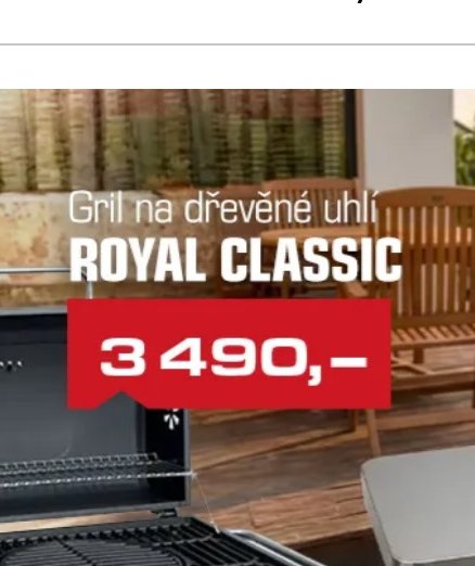 Gril na dřevěné uhlí ROYAL CLASSIC