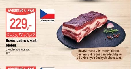 Hovězí žebro s kostí Globus