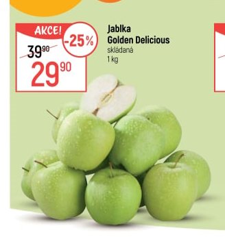 Jablka Golden Delicious
