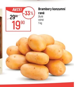 Brambory konzumní rané