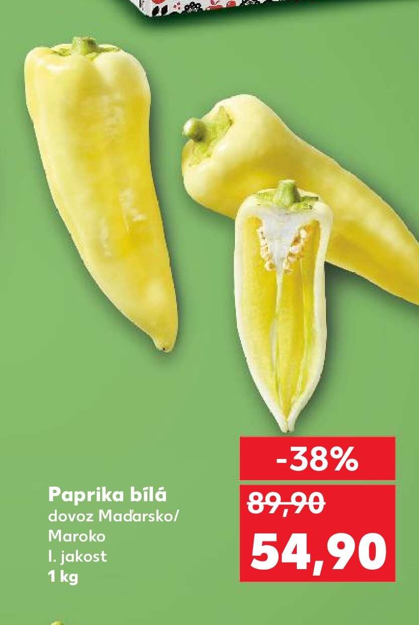 Paprika bílá