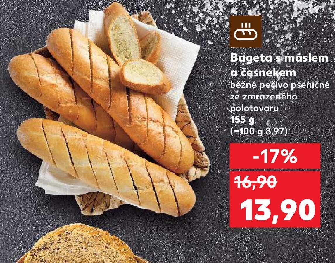 Bageta s máslem a česnekem