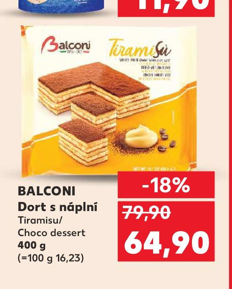 BALCONI Dort s náplní