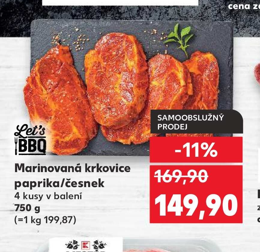 Marinovaná krkovice paprika/česnek