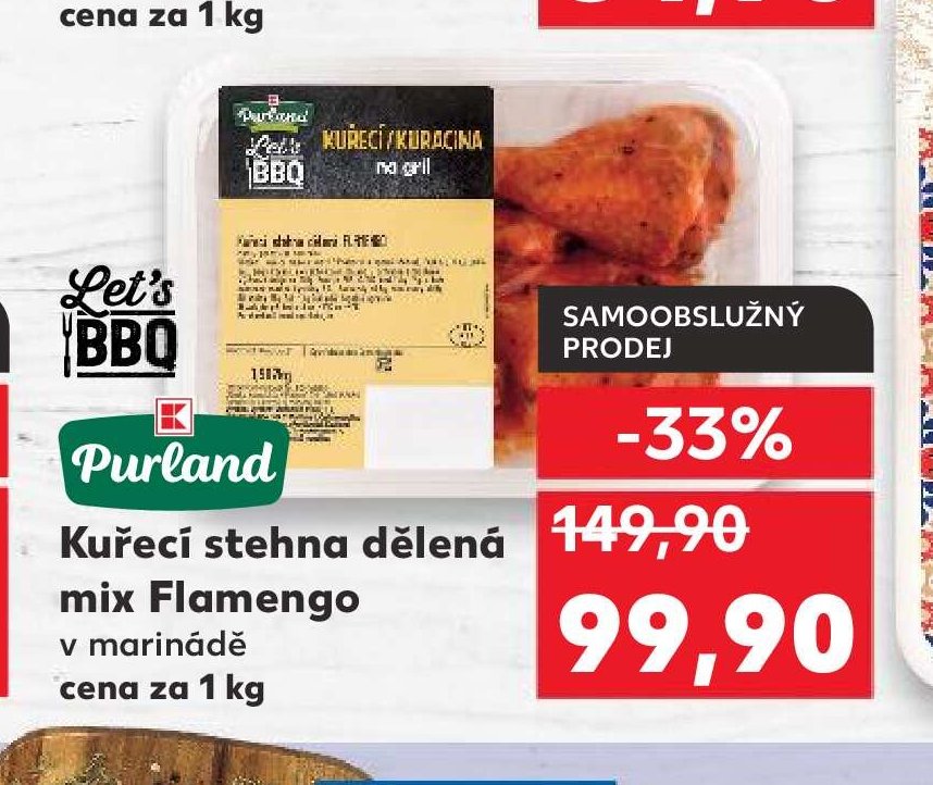 Let's BBQ Kuřecí stehna dělená mix Flamengo
