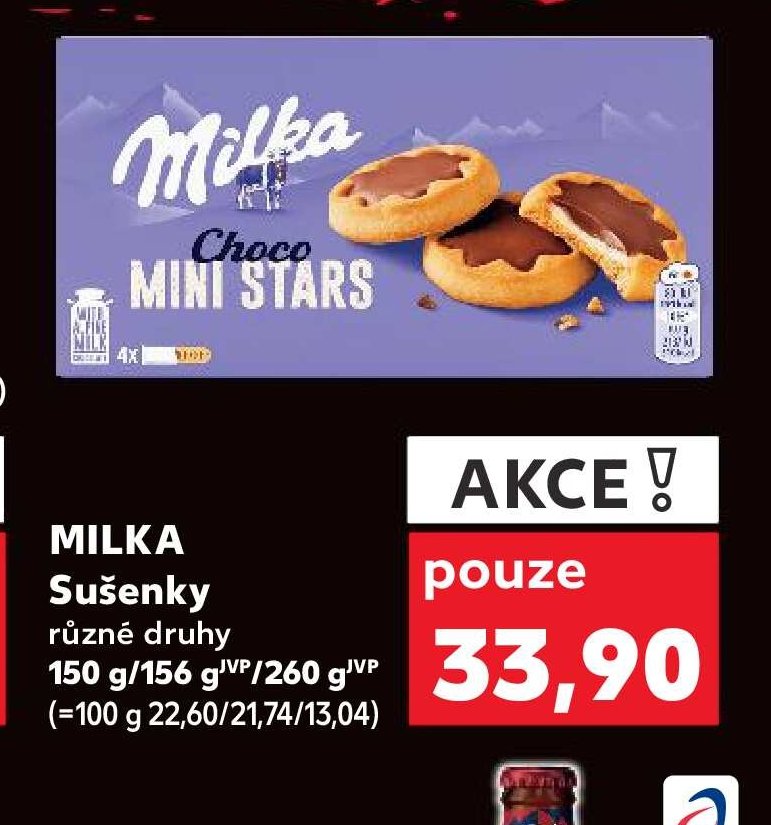 Milka Choco Mini Stars sušenky