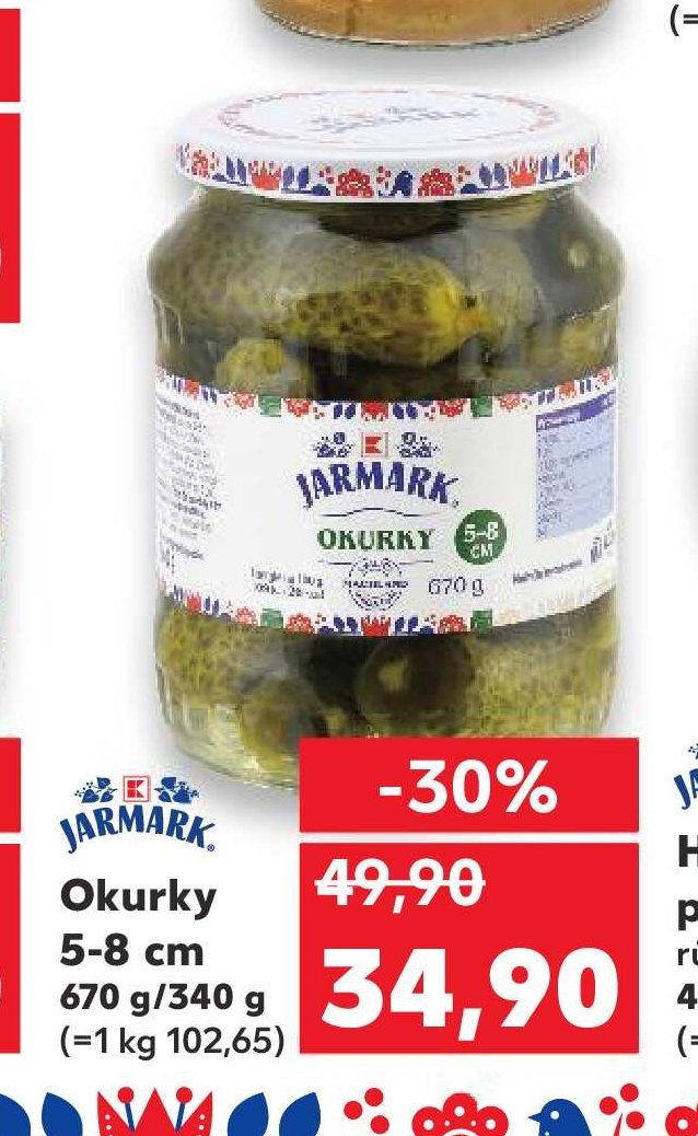 Okurky 670 g/340 g