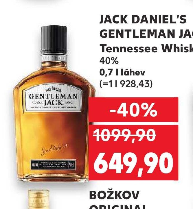JACK DANIEL'S GENTLEMAN JACK Tennessee Whiskey