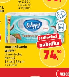 Toaletní papír Wippy