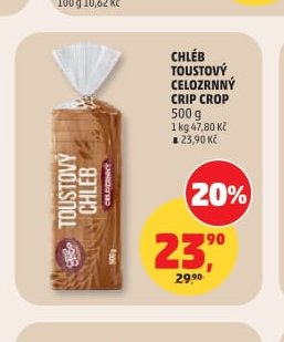 CHLÉB TOUSTOVÝ CELOZRNNÝ