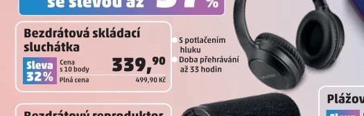 Bezdrátová skládací sluchátka
