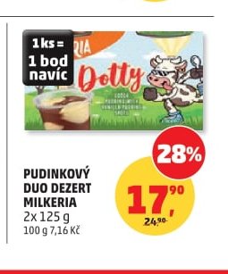 Pudinkový duo dezert Milkeria 2x 125 g