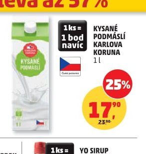 Kysané podmáslí Karlova Koruna