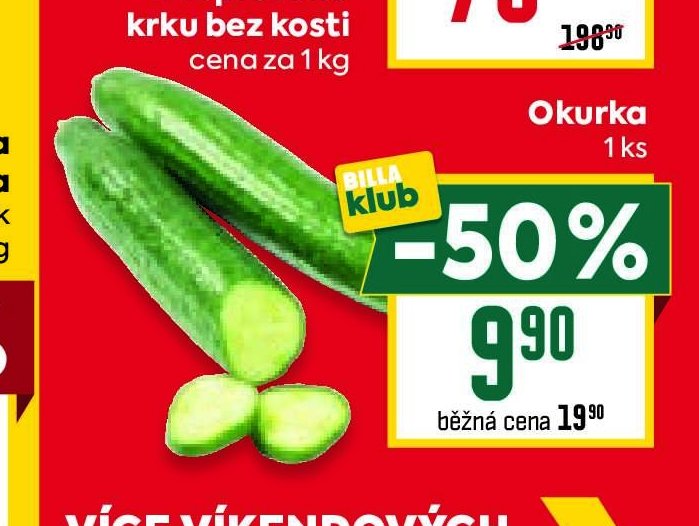 Okurka 1 ks