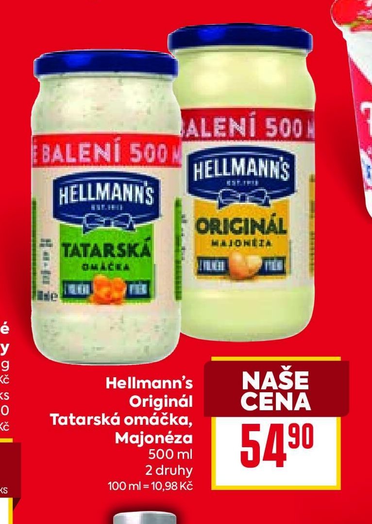 Hellmann's Originál Tatarská omáčka, Majonéza