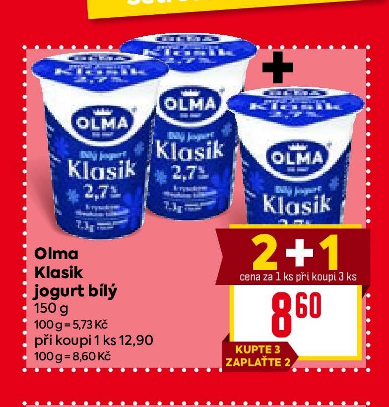 Olma Klasik jogurt bílý