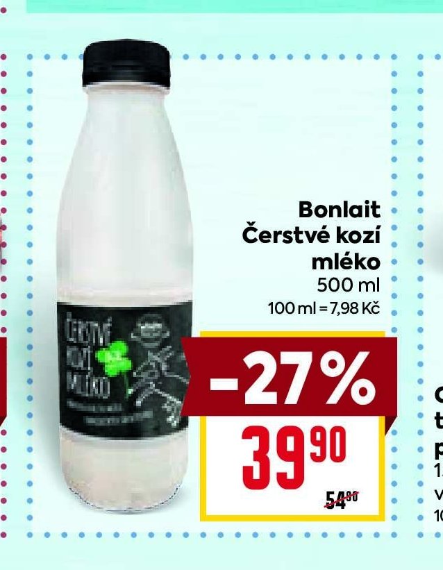 Bonlait Čerstvé kozí mléko 500 ml
