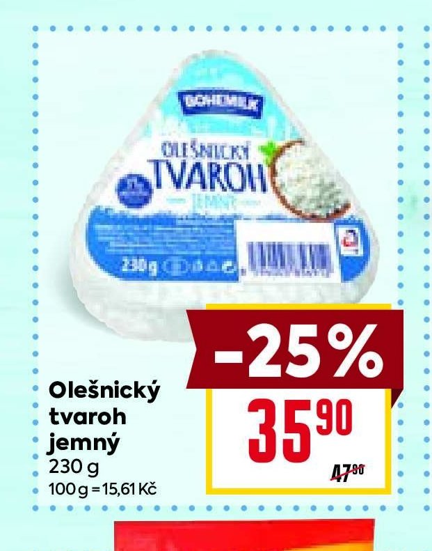 Olešnický tvaroh jemný 230 g